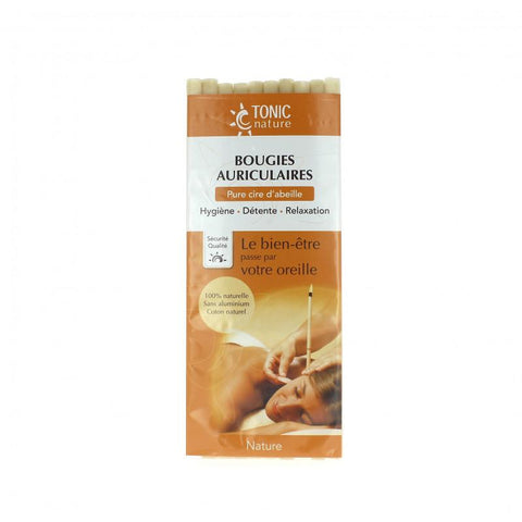 BOUGIE AURICULAIRE NATURE 10 unit PAR sachet-La source - Boutique Pleine-Forme