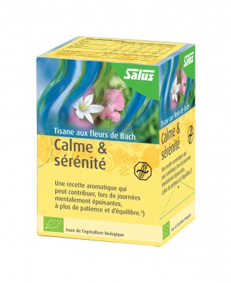 Tisane bio Calme et sérénité Salus aux fleurs de Bach - 15 sachets