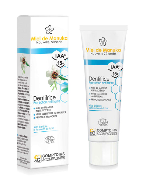 Dentifrice au Miel de Manuka Anti-Tartre - 75 ml-Comptoirs et compagnies - Boutique Pleine-Forme