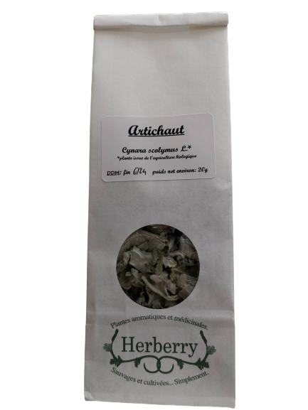 Tisane de feuilles d'artichaut bio Herberry - 20 g