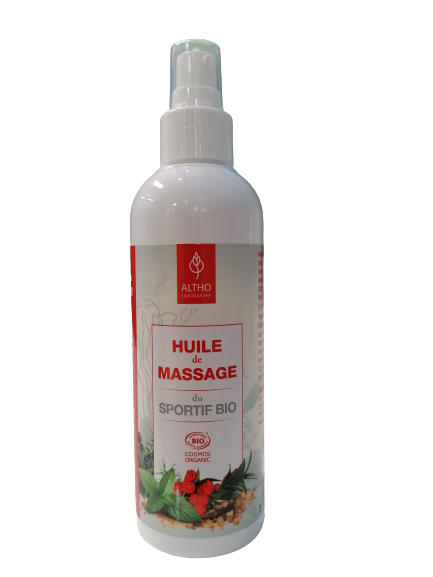 Aceite de masaje muscular deportivo ecológico - 200ml - Altho