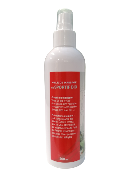 Aceite de masaje muscular deportivo ecológico - 200ml - Altho