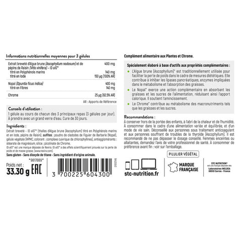 KILLERCAL - Sensor de grasa - 90 cápsulas - STC Nutrition