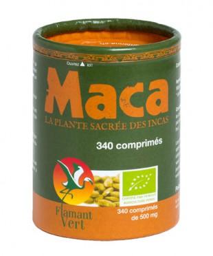 Maca bio du Pérou Flamant Vert - 340 comprimés