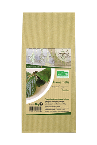 Feuille Hamamélis bio -40g-Altho - Boutique Pleine-Forme