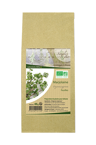 Feuille Marjolaine bio -40g-Altho - Boutique Pleine-Forme
