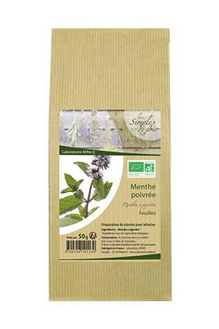 Menthe Poivrée Feuilles Bio-50g-Altho - Boutique Pleine-Forme