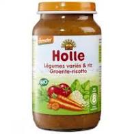 Petit pot légumes variés et riz 8 mois-220gr-Holle - Boutique Pleine-Forme