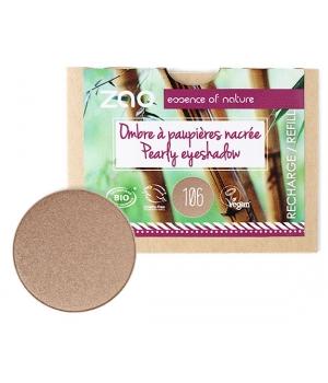 Recharge Ombre à paupières nacrée 106 bronze 3g-Zao Make up - Boutique Pleine-Forme