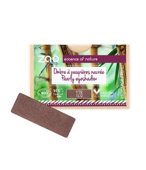 Recharge Ombre à paupières nacrée rectangle 128 Tiramisu-Zao Make up - Boutique Pleine-Forme