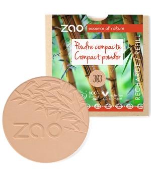 Recharge Poudre Compacte 303 Brun Beige 9g-Zao Make up - Boutique Pleine-Forme