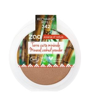 Recharge Terre cuite minérale 342 Bronze Cuivré 15g-Zao Make up - Boutique Pleine-Forme