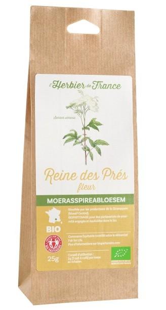 Reine des prés bio pour tisane Herbiers de France - 25 g