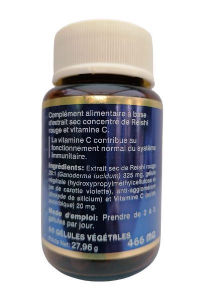 Reishi 6500mg - 60 cápsulas - Esencia Pura