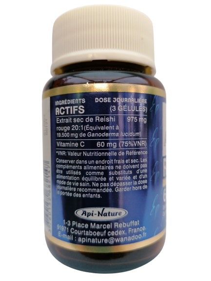 Reishi 6500mg - 60 cápsulas - Esencia Pura