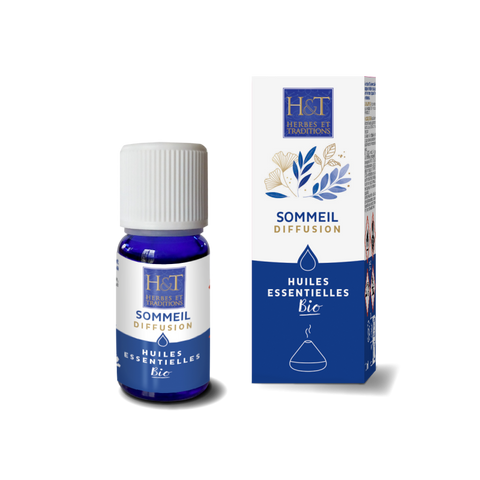 Sinergia de aceites esenciales para difundir para dormir.
