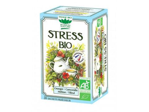 Infusión de hierbas antiestrés ecológica - 20 sobres - Romon Nature