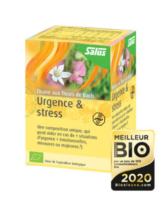 Tisane bio Urgence et stress Salus aux fleurs de Bach - 15 sachets