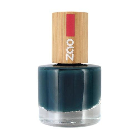 Vernis à ongles Bio - 666 bleu canard- 8 ml - Zao Make-up - Boutique Pleine-Forme