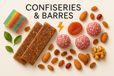 Confiseries, barres énergétiques
