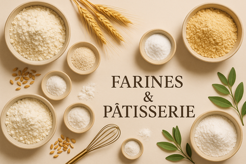 Farines, aides à la pâtisserie