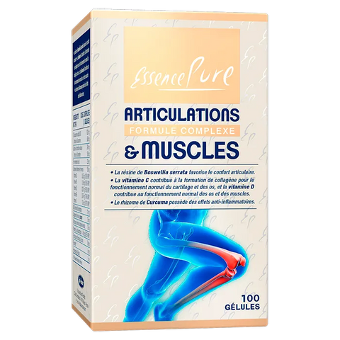 Articulations et Muscles-formule complexe-100 Gélules-Essence Pure