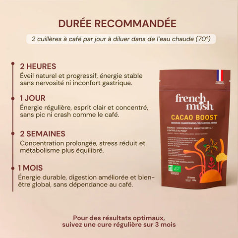 Cacao Boost Bio 100g French Mush | Lion's Mane, Cordyceps, NordRelease®