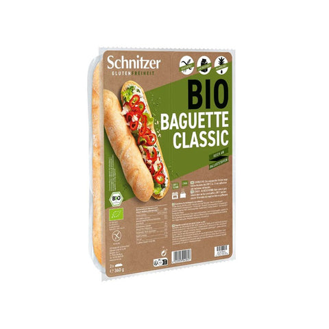 Baguette classique bio et sans gluten-2x180g-Schnitzer