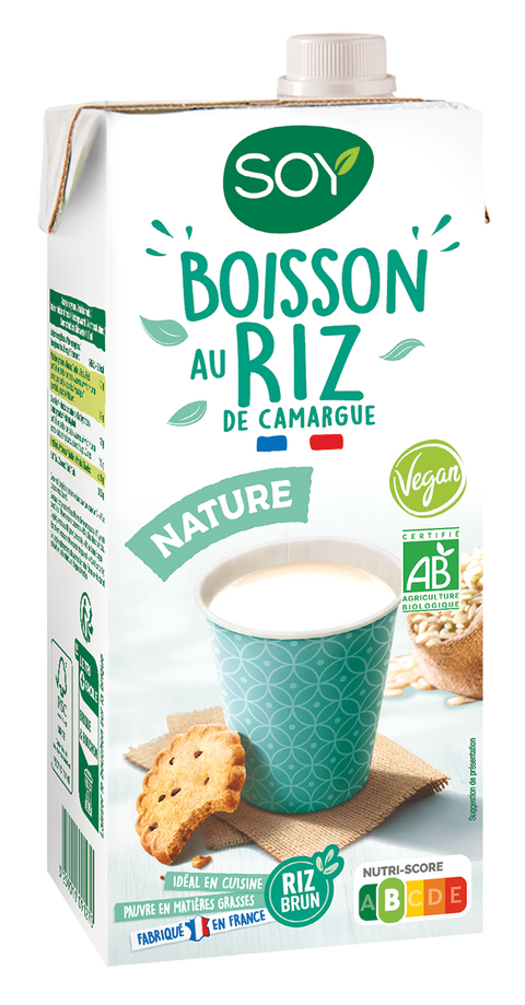 Boisson au Riz nature de Camargue-1L-Soy