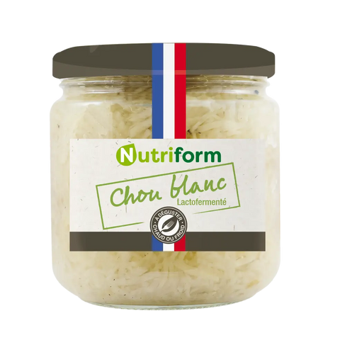 Chou blanc lactofermenté Bio-380g-Nutriform