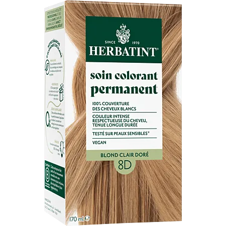 Coloration Blond Clair Doré-8D-170ml-Herbatint