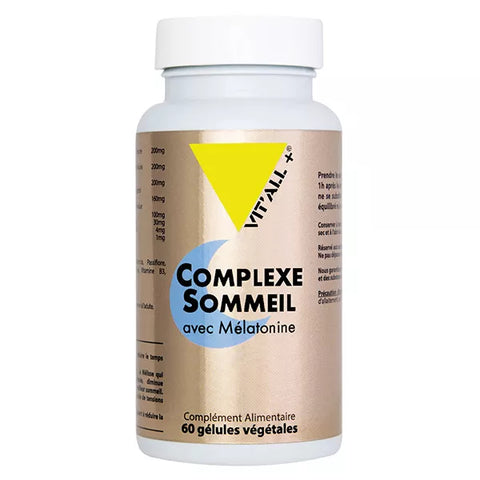 Complexe Sommeil 30 ou 60 Gélules-Plantes & Mélatonine-Vit'all+