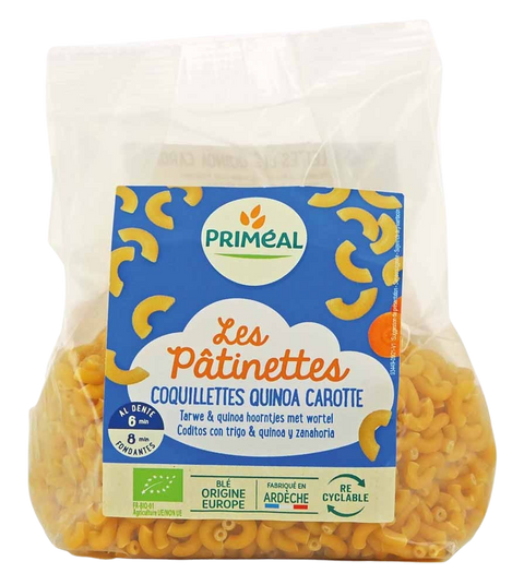 Coquillettes Bio Quinoa-Carotte-250g-Priméal