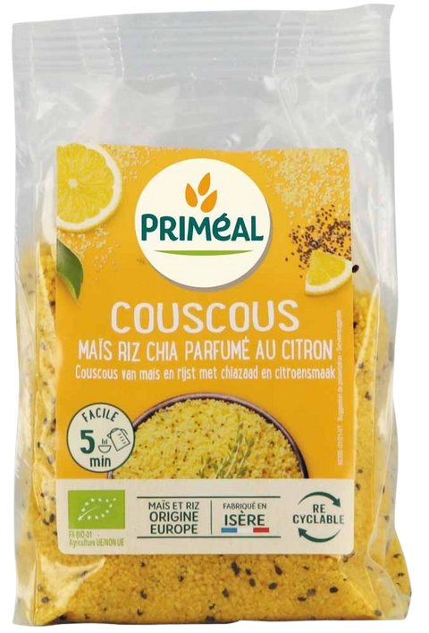 Couscous Bio Maïs, Riz, Chia Citron-300g-Priméal