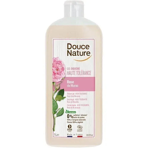 Gel douche-haute tolérance-Rose du Maroc-1l-Douce Nature