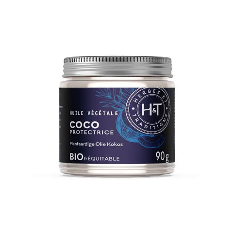 Huile  végétale de Coco Bio-90g-Herbes et Traditions