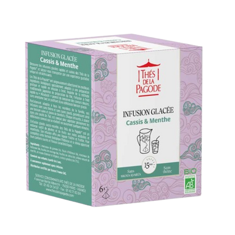 Infusion glacée Menthe et Cassis Bio-6 sachets-Thés de la Pagode