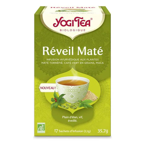 Infusion réveil maté Bio-17 sachets-Yogi Tea