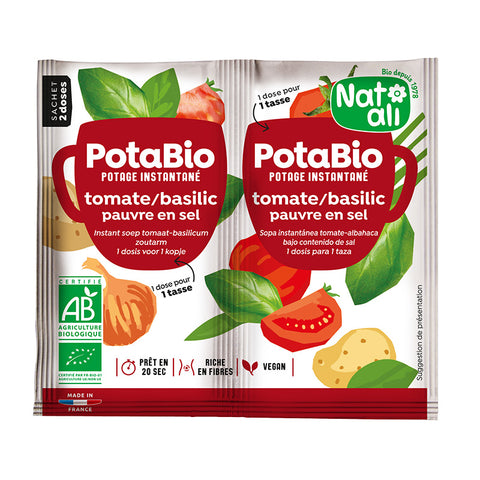 Potabio Tomate Basilic Bio-17g-Natali