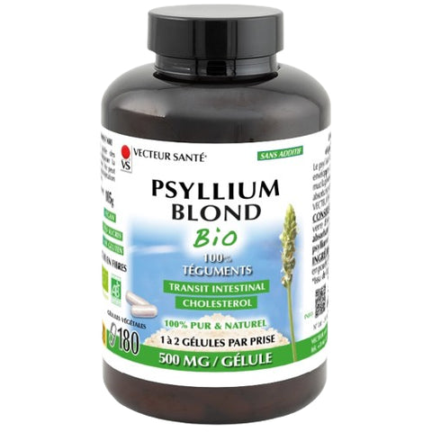 Psyllium blond Bio-180 gélules-Vecteur santé