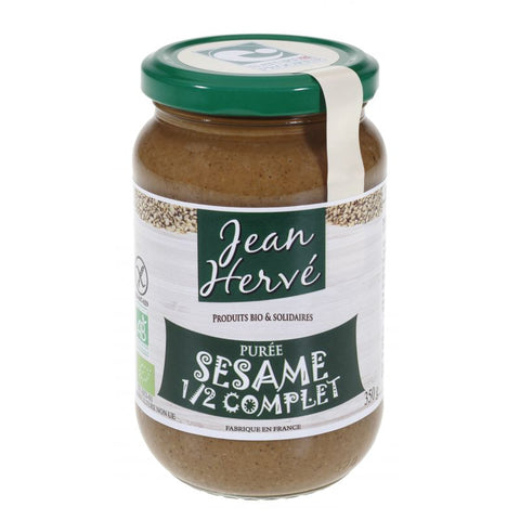 Purée de sésame 1/2 complet Bio-350g-Jean Hervé