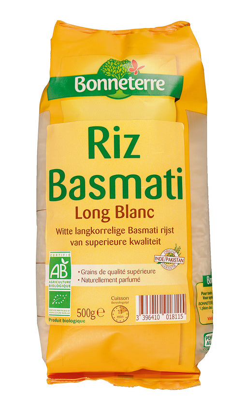 Riz long blanc Basmati bio-500g-Bonneterre