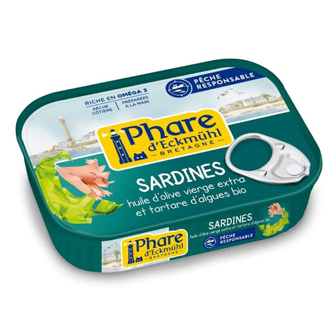 Sardines au tartare d'Algues Bio-135g-Phare d'Eckmühl