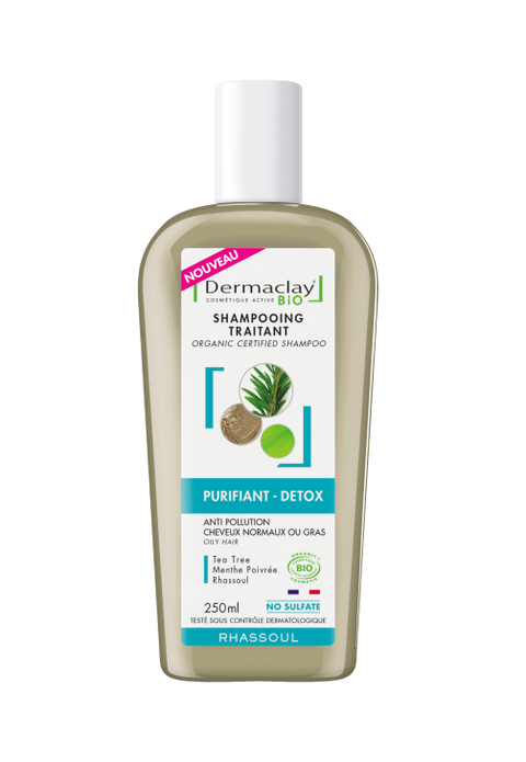 Shampooing purifiant détox Bio-250ml-Dermaclay