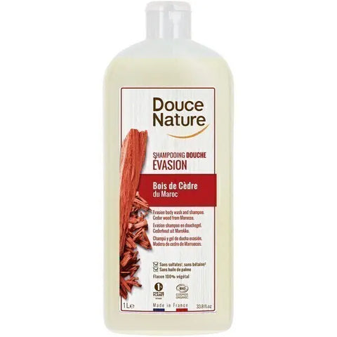 Shampooing douche évasion bois de Cèdre-1L-Douce Nature