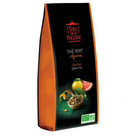 Thé vert Agrumes Bio-100g-Thés de la Pagode