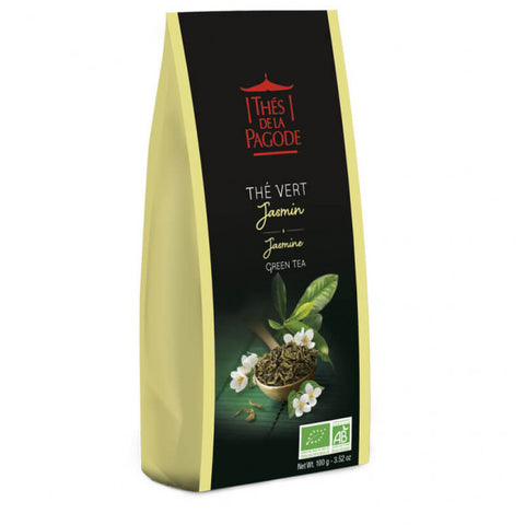 Thé vert Jasmin Bio-100g-Thés de la Pagode