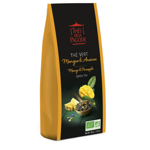 Thé vert Mangue Ananas Bio-100g-Thés de la Pagode