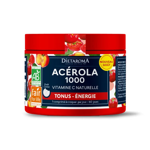 Acérola 1000 Bio-offre spéciale 72 comprimés-Dietaroma