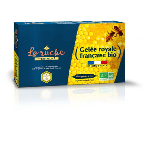 Gelée royale Francaise Bio-1500mg-20 ampoules-Dietaroma